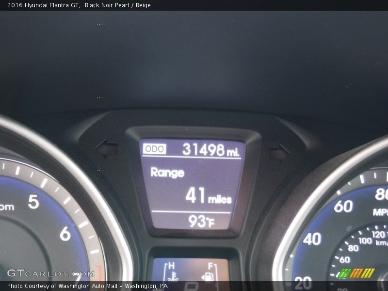 Black Noir Pearl / Beige 2016 Hyundai Elantra GT