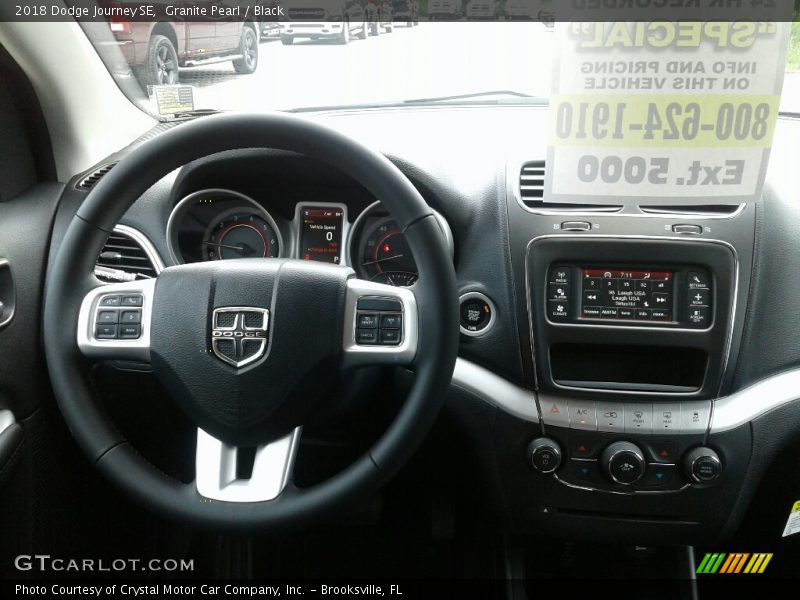 Granite Pearl / Black 2018 Dodge Journey SE
