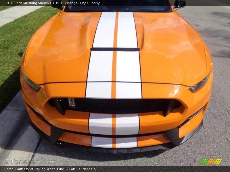 Orange Fury / Ebony 2018 Ford Mustang Shelby GT350