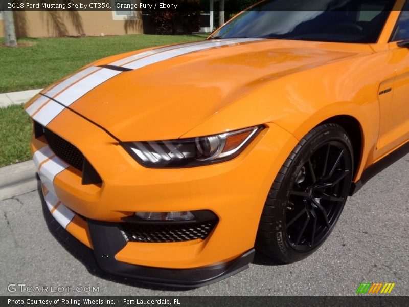 Orange Fury / Ebony 2018 Ford Mustang Shelby GT350