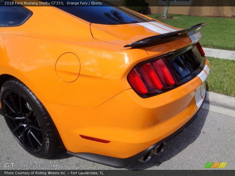 Orange Fury / Ebony 2018 Ford Mustang Shelby GT350