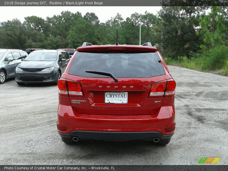 Redline / Black/Light Frost Beige 2018 Dodge Journey SXT