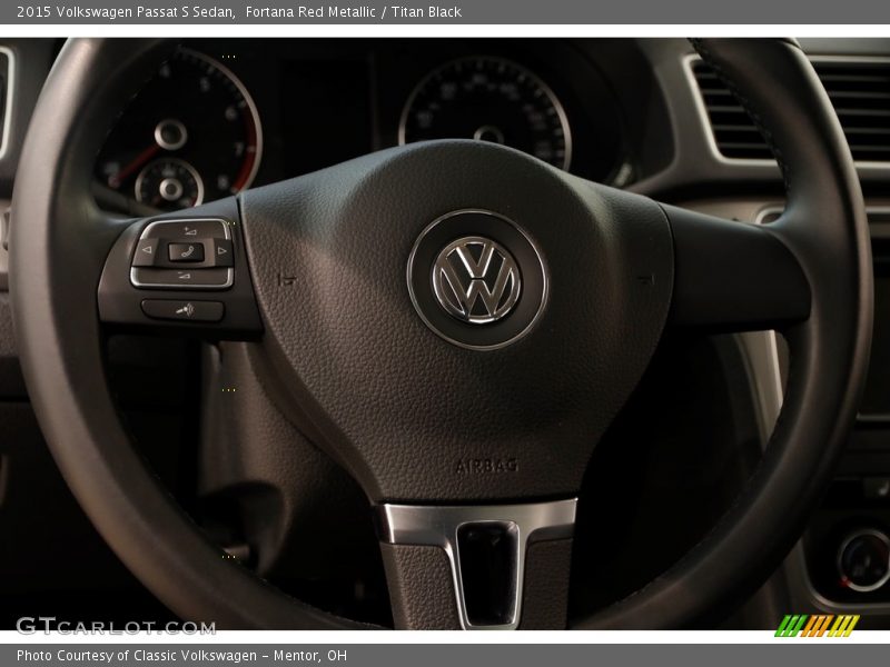 Fortana Red Metallic / Titan Black 2015 Volkswagen Passat S Sedan