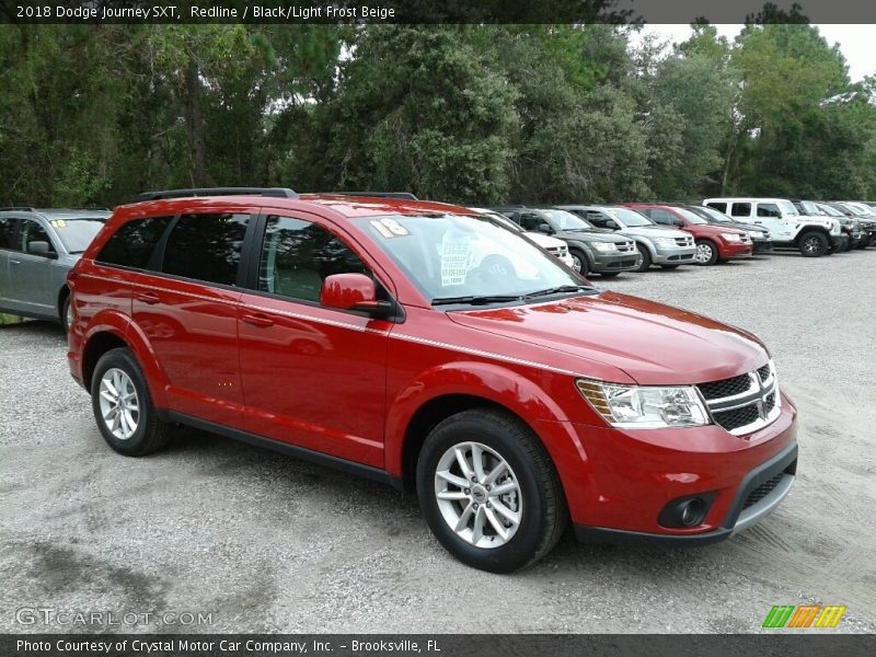 Redline / Black/Light Frost Beige 2018 Dodge Journey SXT