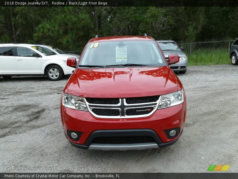 Redline / Black/Light Frost Beige 2018 Dodge Journey SXT