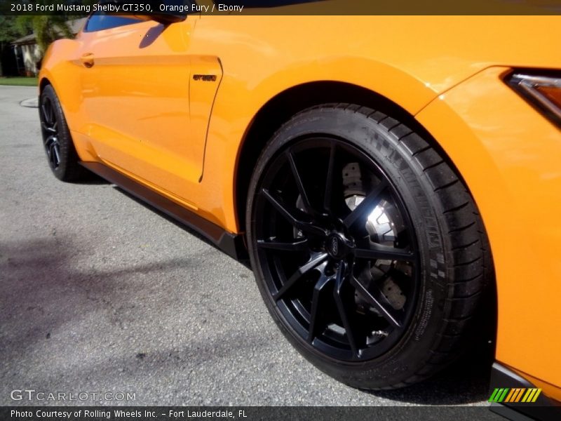 Orange Fury / Ebony 2018 Ford Mustang Shelby GT350