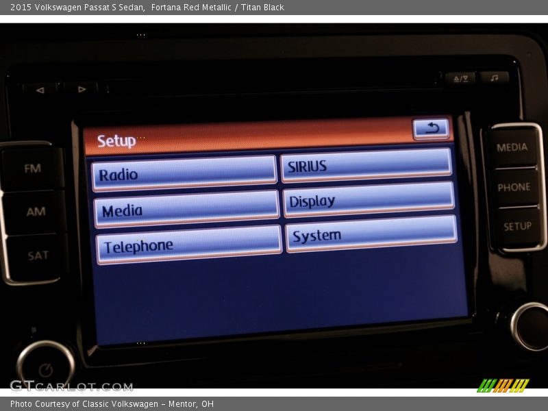 Fortana Red Metallic / Titan Black 2015 Volkswagen Passat S Sedan