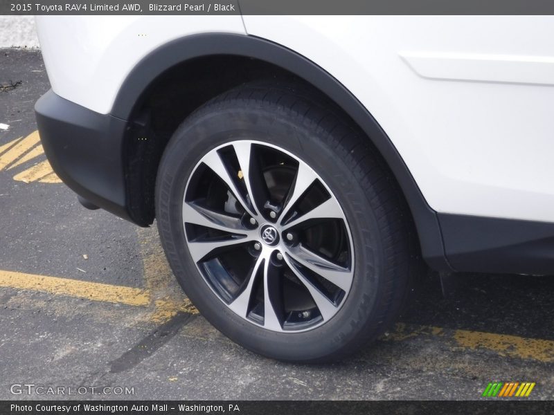 Blizzard Pearl / Black 2015 Toyota RAV4 Limited AWD