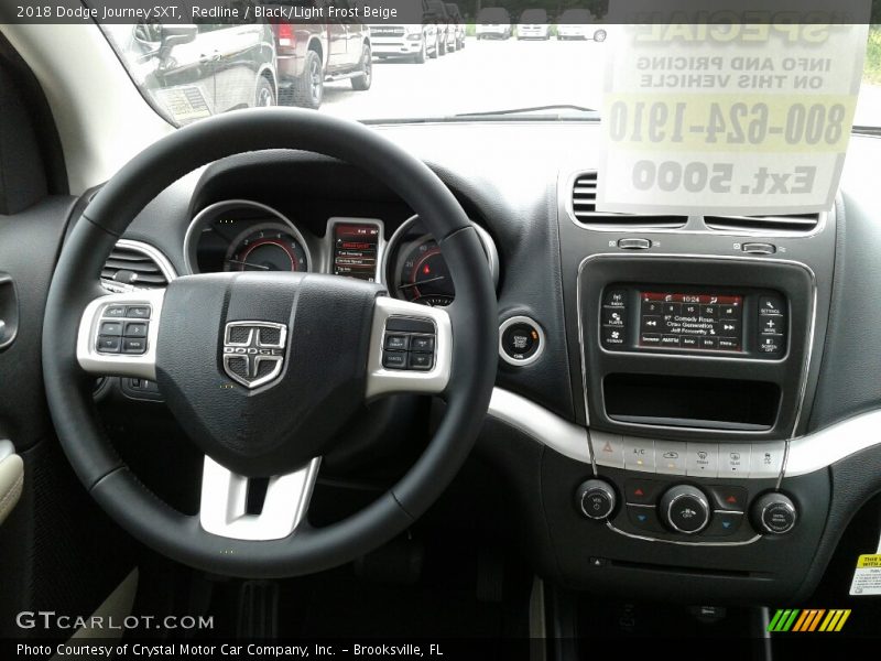 Redline / Black/Light Frost Beige 2018 Dodge Journey SXT