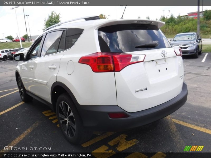 Blizzard Pearl / Black 2015 Toyota RAV4 Limited AWD