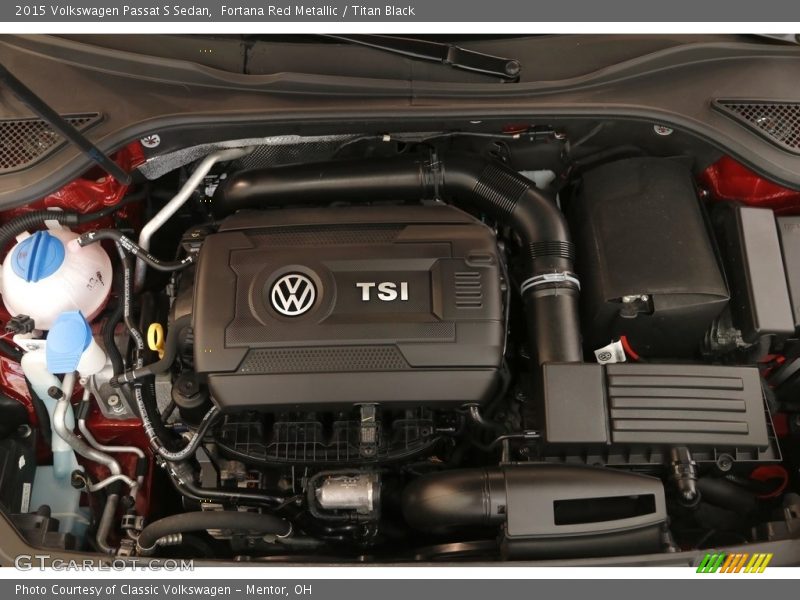 Fortana Red Metallic / Titan Black 2015 Volkswagen Passat S Sedan