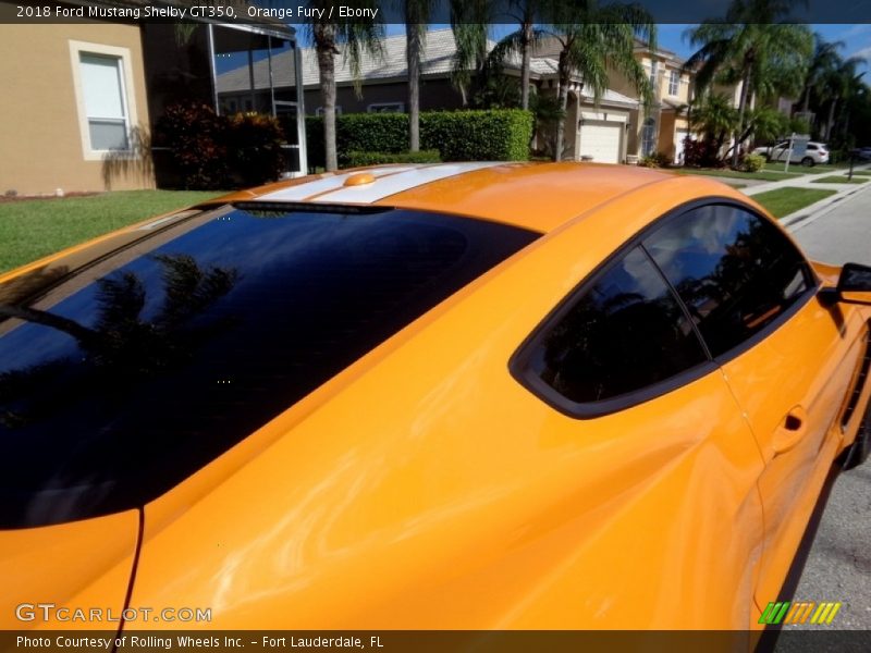 Orange Fury / Ebony 2018 Ford Mustang Shelby GT350