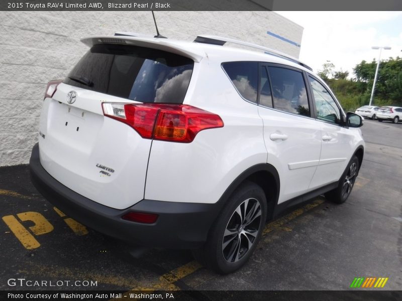 Blizzard Pearl / Black 2015 Toyota RAV4 Limited AWD