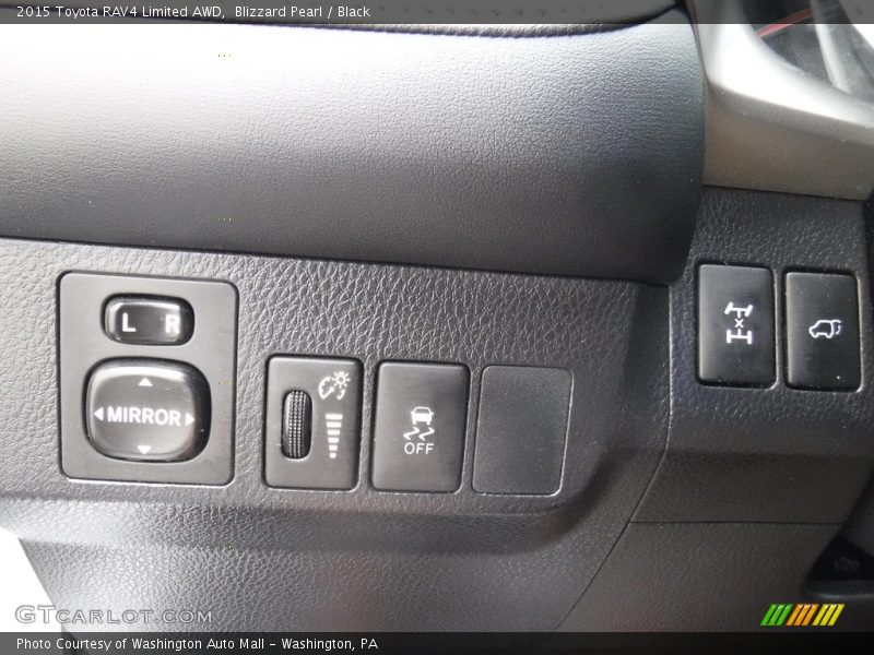Blizzard Pearl / Black 2015 Toyota RAV4 Limited AWD