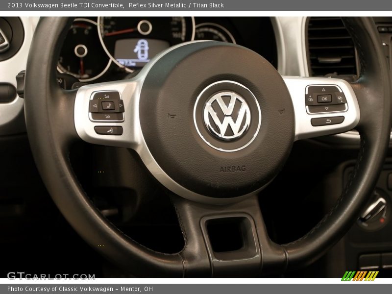 Reflex Silver Metallic / Titan Black 2013 Volkswagen Beetle TDI Convertible
