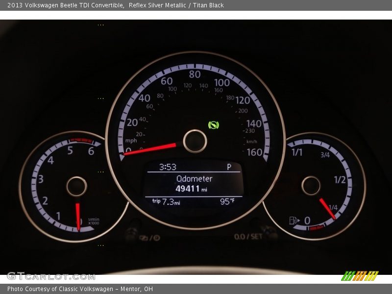 Reflex Silver Metallic / Titan Black 2013 Volkswagen Beetle TDI Convertible