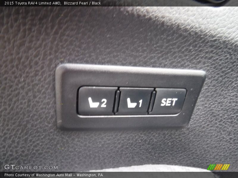 Blizzard Pearl / Black 2015 Toyota RAV4 Limited AWD