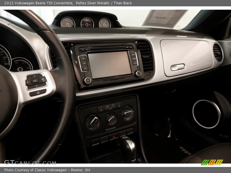Reflex Silver Metallic / Titan Black 2013 Volkswagen Beetle TDI Convertible