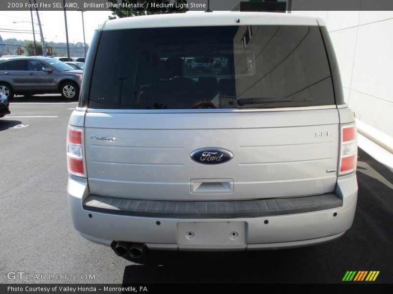 Brilliant Silver Metallic / Medium Light Stone 2009 Ford Flex SEL AWD