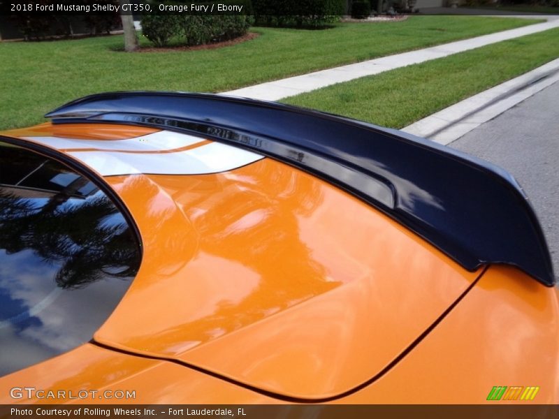 Orange Fury / Ebony 2018 Ford Mustang Shelby GT350