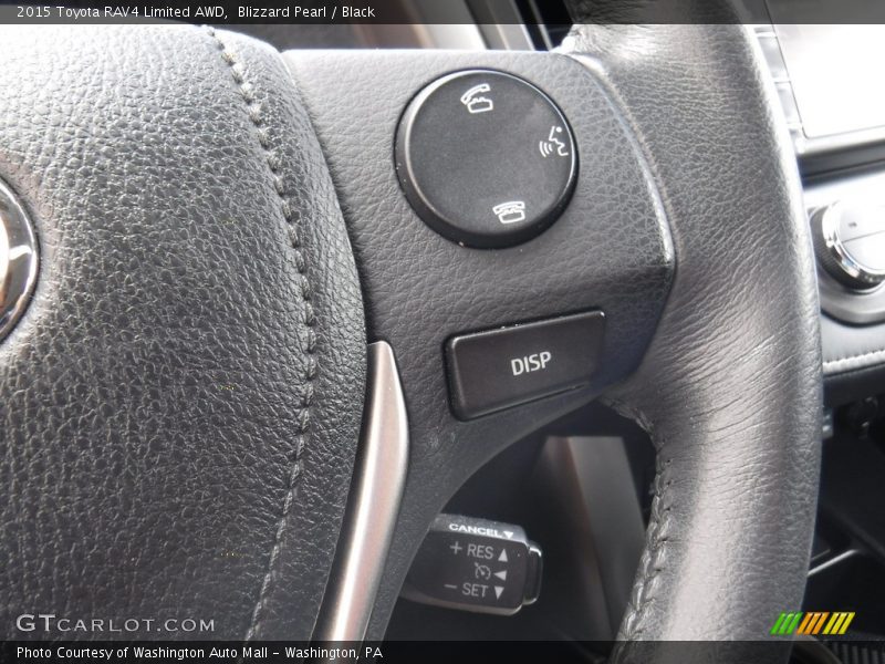 Blizzard Pearl / Black 2015 Toyota RAV4 Limited AWD