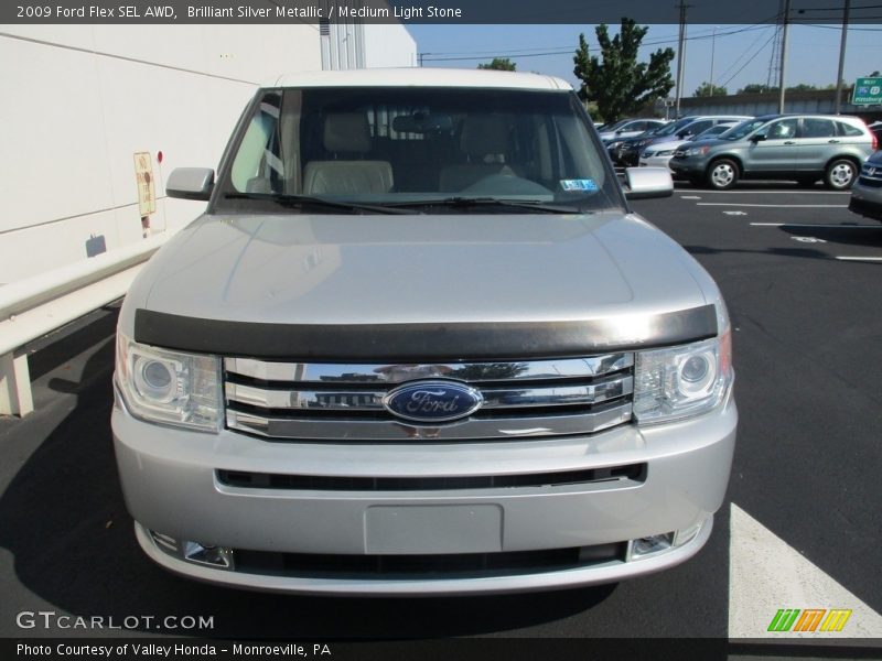 Brilliant Silver Metallic / Medium Light Stone 2009 Ford Flex SEL AWD
