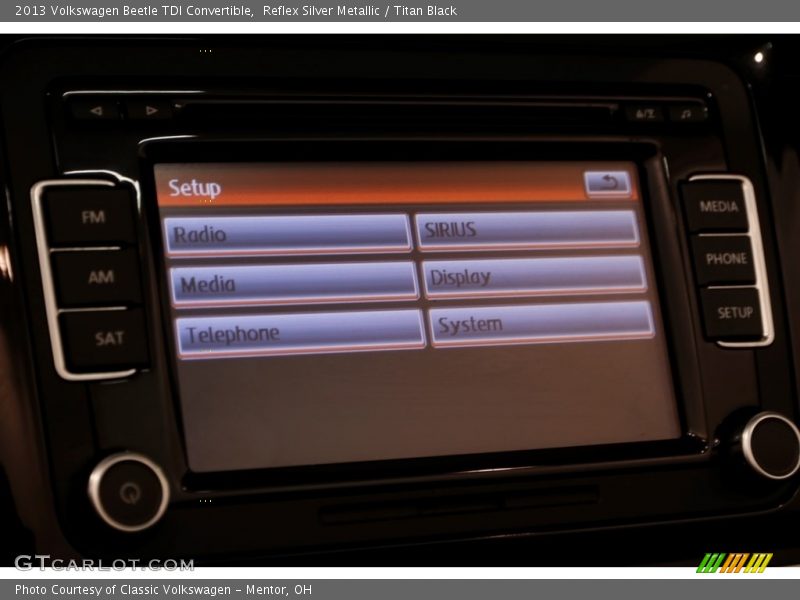 Reflex Silver Metallic / Titan Black 2013 Volkswagen Beetle TDI Convertible