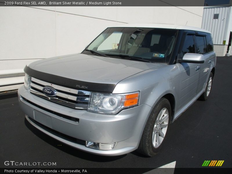 Brilliant Silver Metallic / Medium Light Stone 2009 Ford Flex SEL AWD