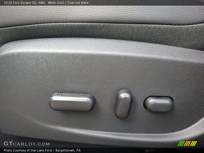 White Gold / Charcoal Black 2018 Ford Escape SEL 4WD