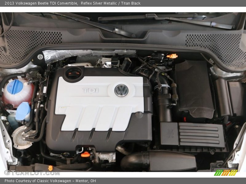 Reflex Silver Metallic / Titan Black 2013 Volkswagen Beetle TDI Convertible