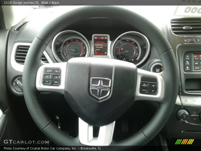 Billet / Black 2018 Dodge Journey SE