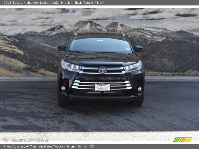 Midnight Black Metallic / Black 2018 Toyota Highlander Limited AWD