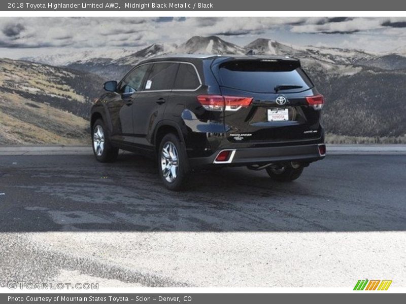 Midnight Black Metallic / Black 2018 Toyota Highlander Limited AWD