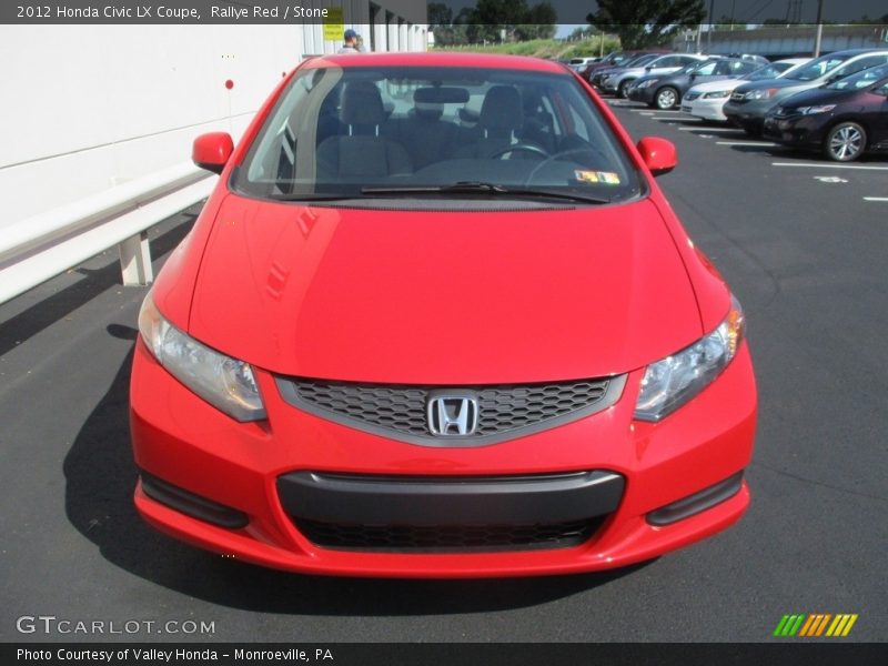 Rallye Red / Stone 2012 Honda Civic LX Coupe