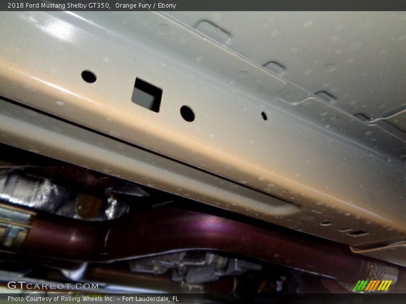 Undercarriage of 2018 Mustang Shelby GT350
