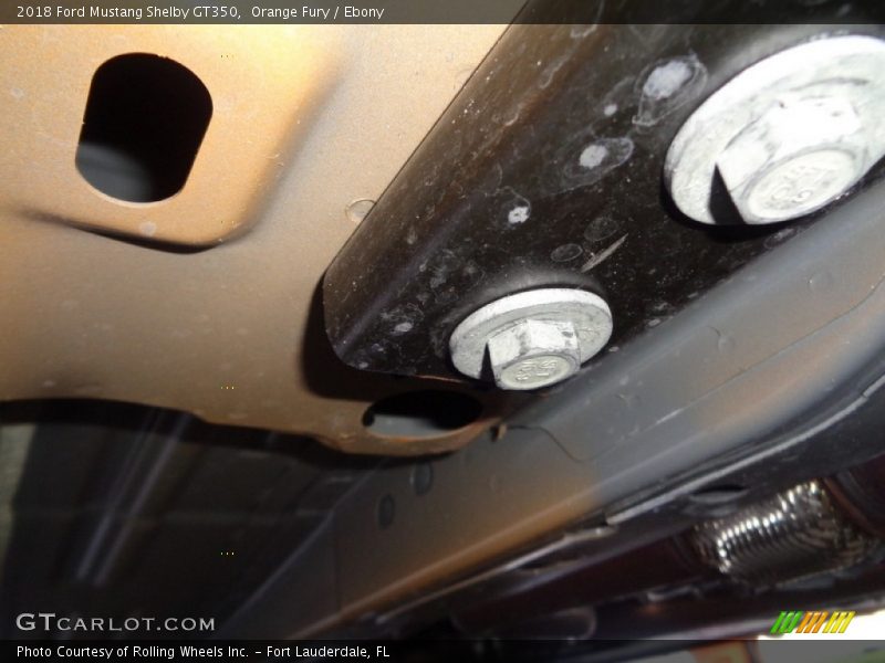 Undercarriage of 2018 Mustang Shelby GT350