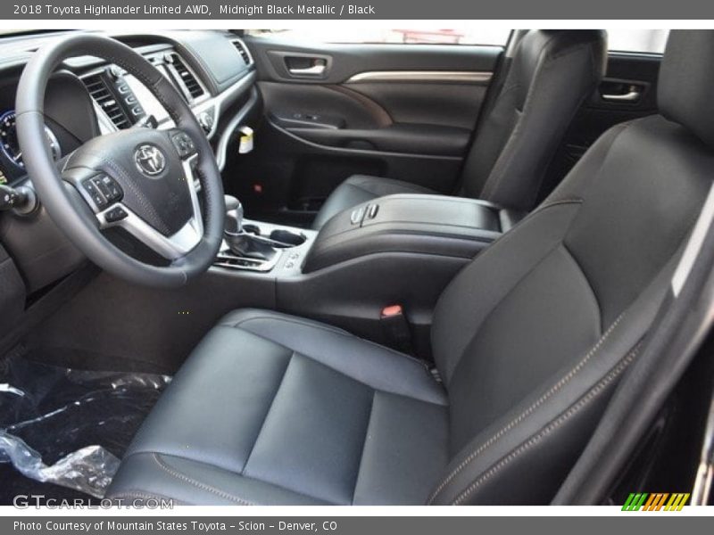Midnight Black Metallic / Black 2018 Toyota Highlander Limited AWD