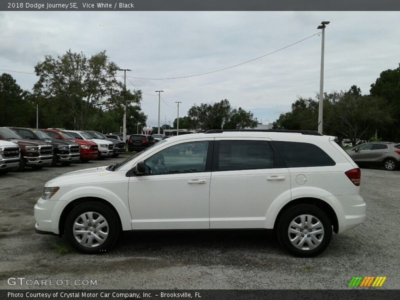 Vice White / Black 2018 Dodge Journey SE