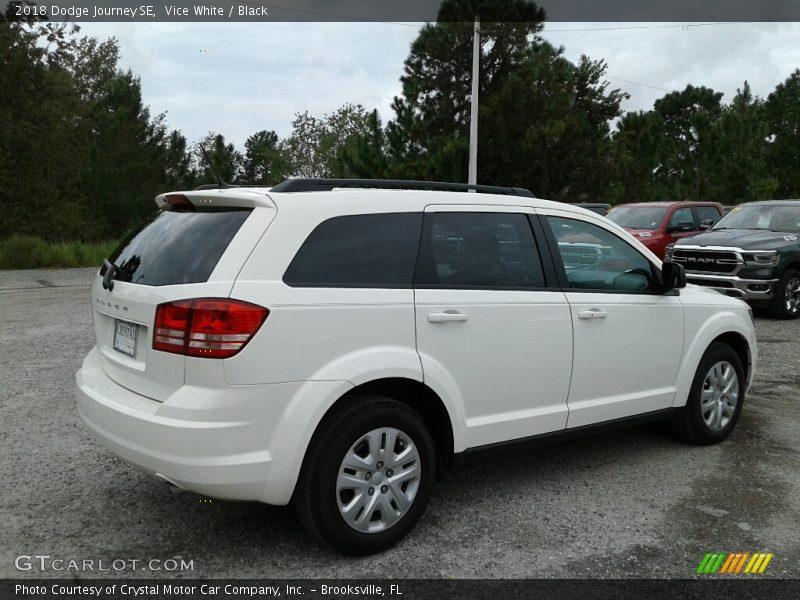 Vice White / Black 2018 Dodge Journey SE