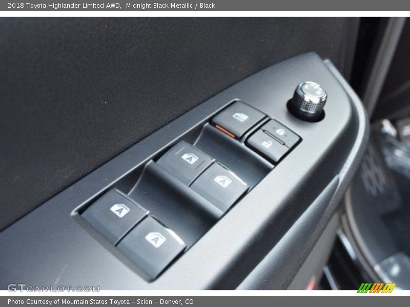 Midnight Black Metallic / Black 2018 Toyota Highlander Limited AWD