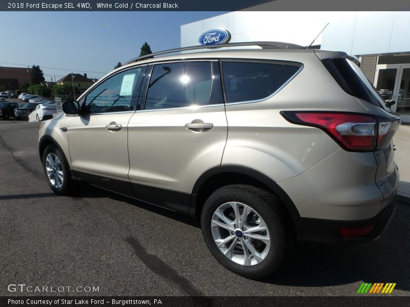 White Gold / Charcoal Black 2018 Ford Escape SEL 4WD