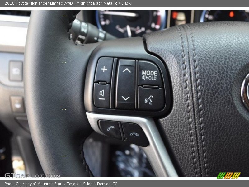 Midnight Black Metallic / Black 2018 Toyota Highlander Limited AWD