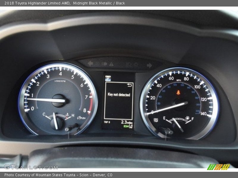 Midnight Black Metallic / Black 2018 Toyota Highlander Limited AWD