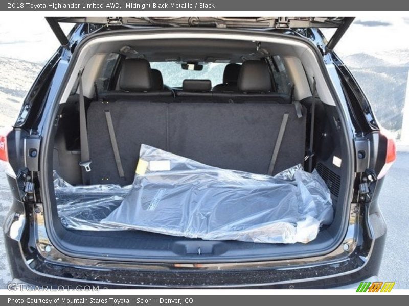Midnight Black Metallic / Black 2018 Toyota Highlander Limited AWD