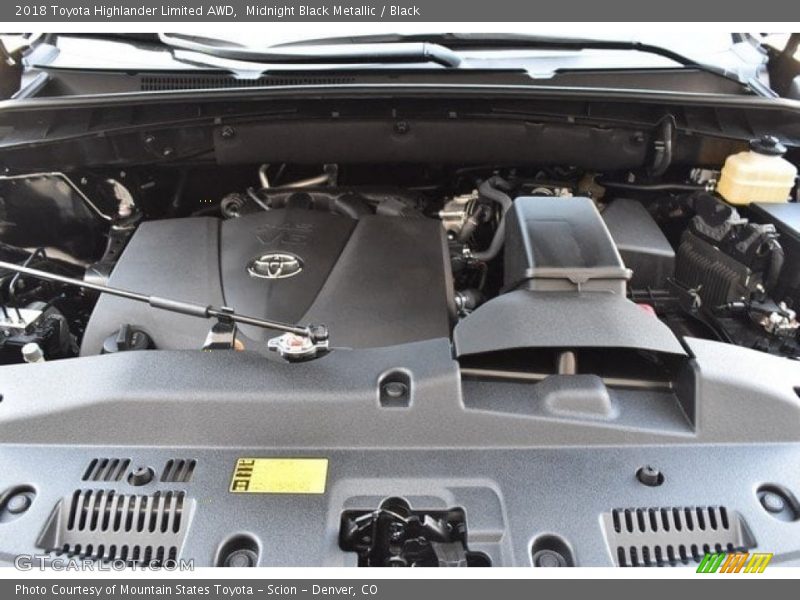 Midnight Black Metallic / Black 2018 Toyota Highlander Limited AWD