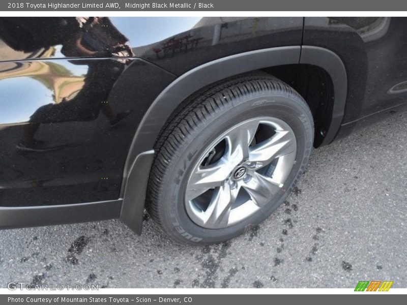 Midnight Black Metallic / Black 2018 Toyota Highlander Limited AWD