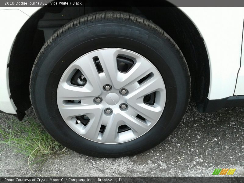 Vice White / Black 2018 Dodge Journey SE