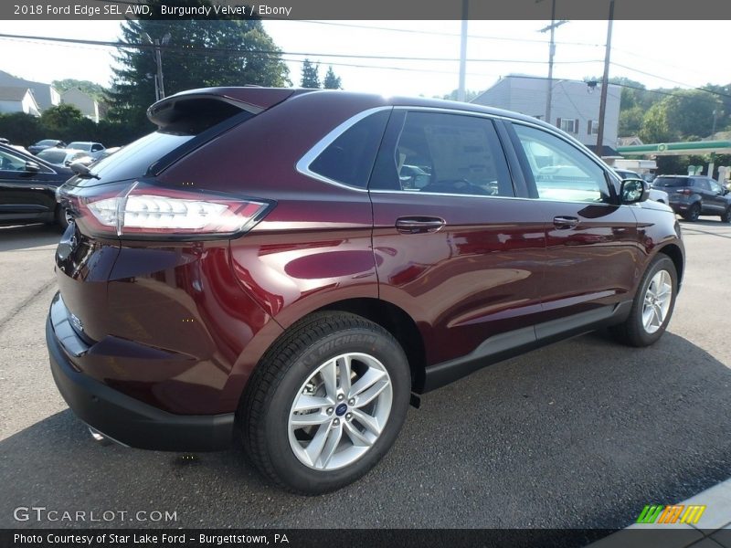 Burgundy Velvet / Ebony 2018 Ford Edge SEL AWD