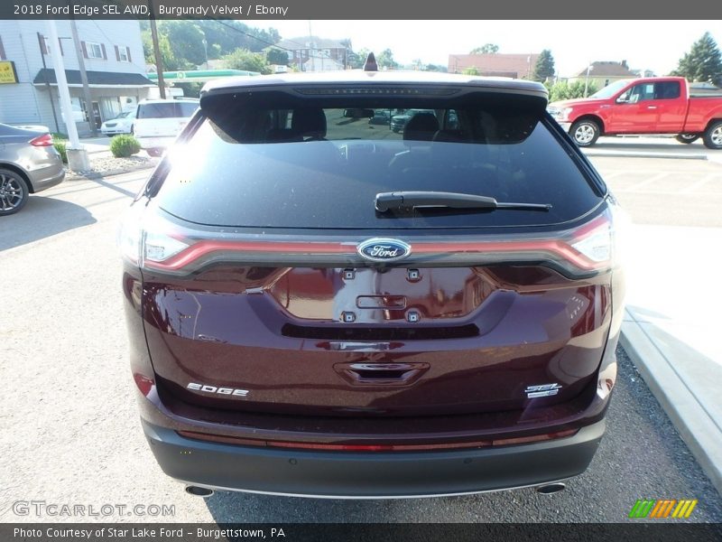 Burgundy Velvet / Ebony 2018 Ford Edge SEL AWD