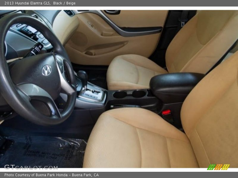Black / Beige 2013 Hyundai Elantra GLS